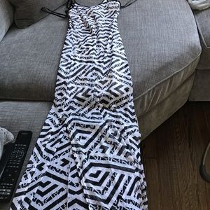 Maxi dress with split